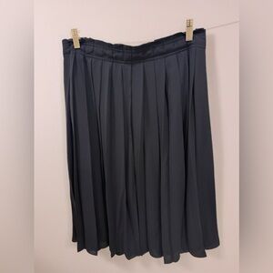 NWT J. Crew Navy Blue Pleated Skirt